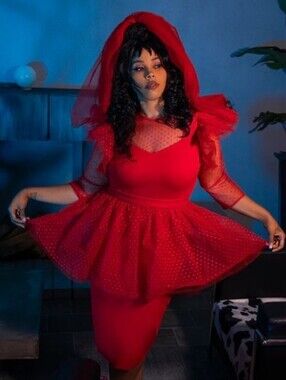 La Femme En Noir Micheline Pitt Lydia Red Wedding Dress, Like New, 2x